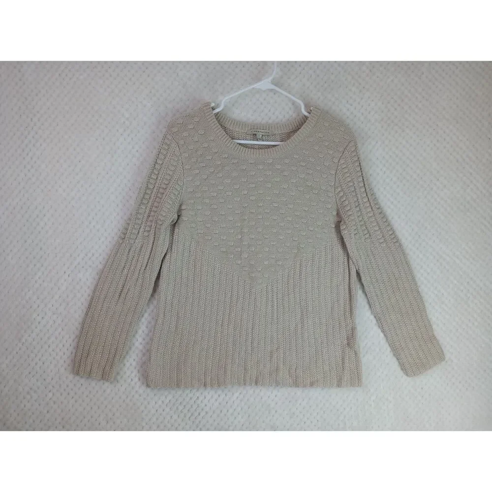 41 Hawthorn Girls XL Beige Textured Sweater